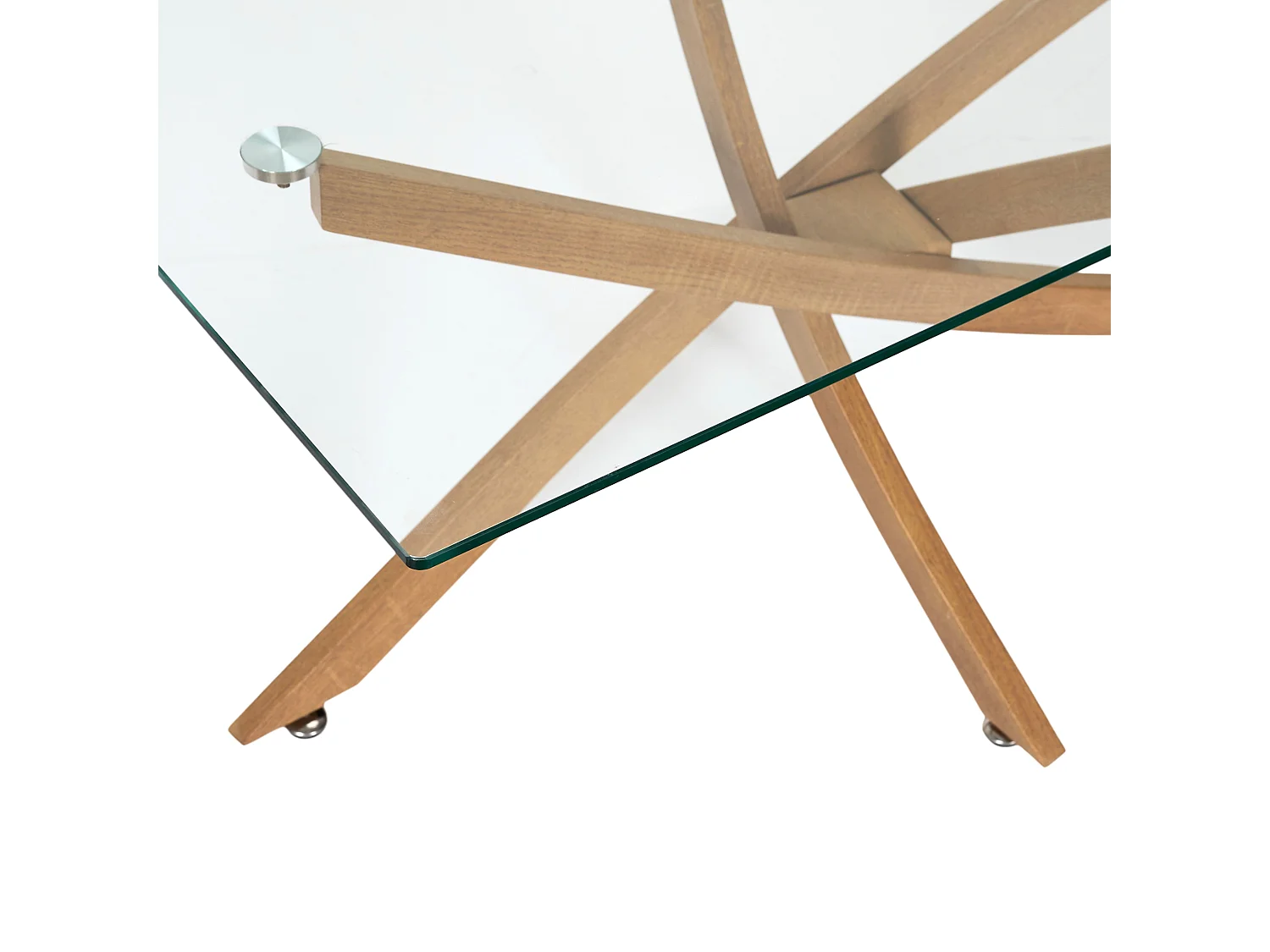 Table Basse En Verre Heritage 100x60cm Marron