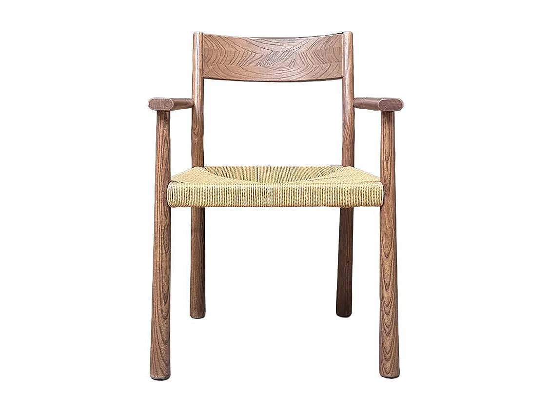 Chaise en bois d'orme et en cordes Lioria