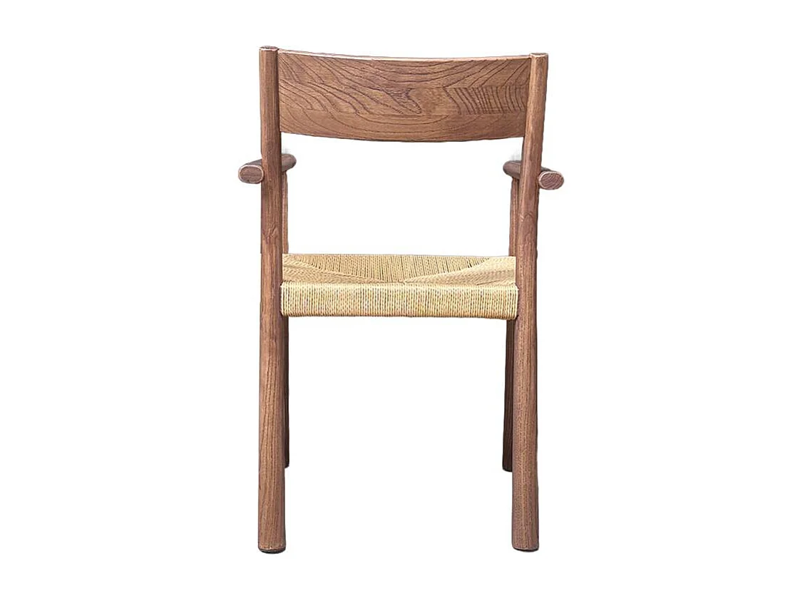 Chaise en bois d'orme et en cordes Lioria