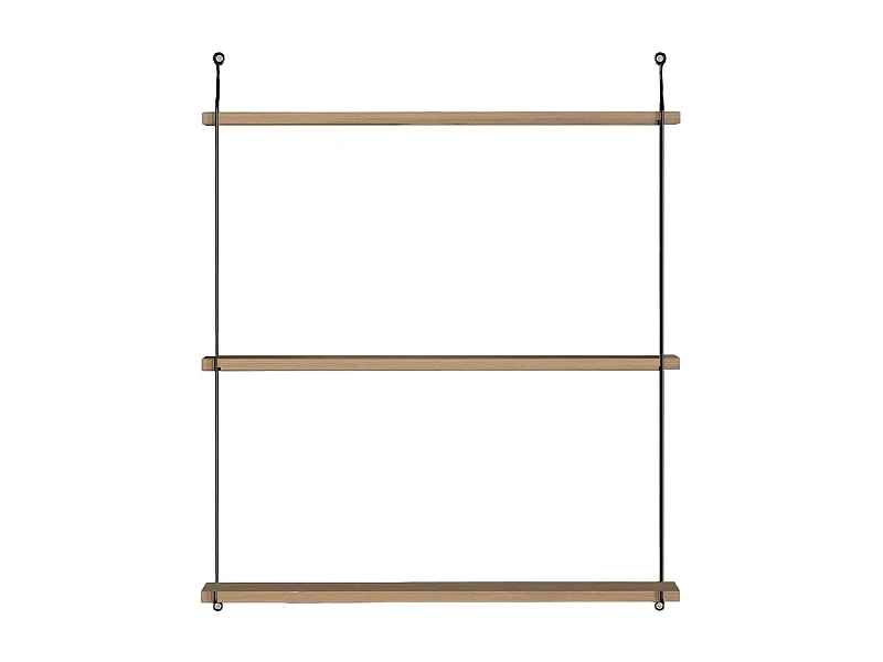 Etagère murale 3 niveaux effet bois 72 cm - Como