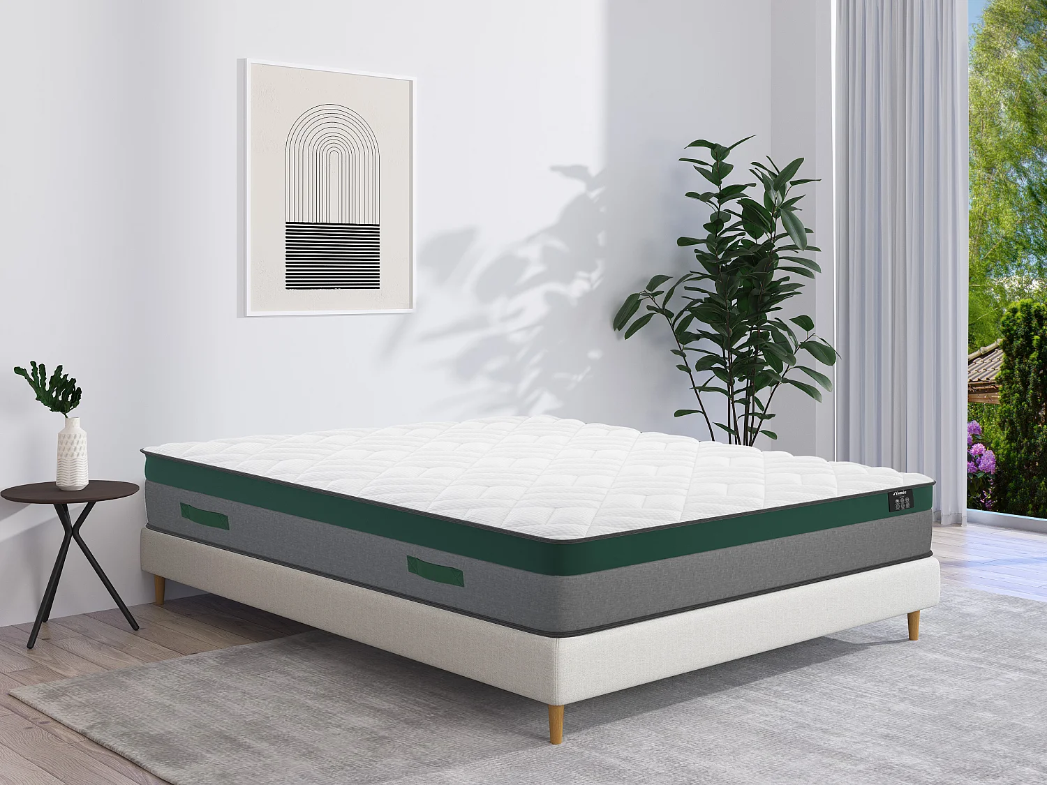Matelas 180 x 200 cm ressorts ensachés ép.22cm - PRESTIGE de YSMÉE