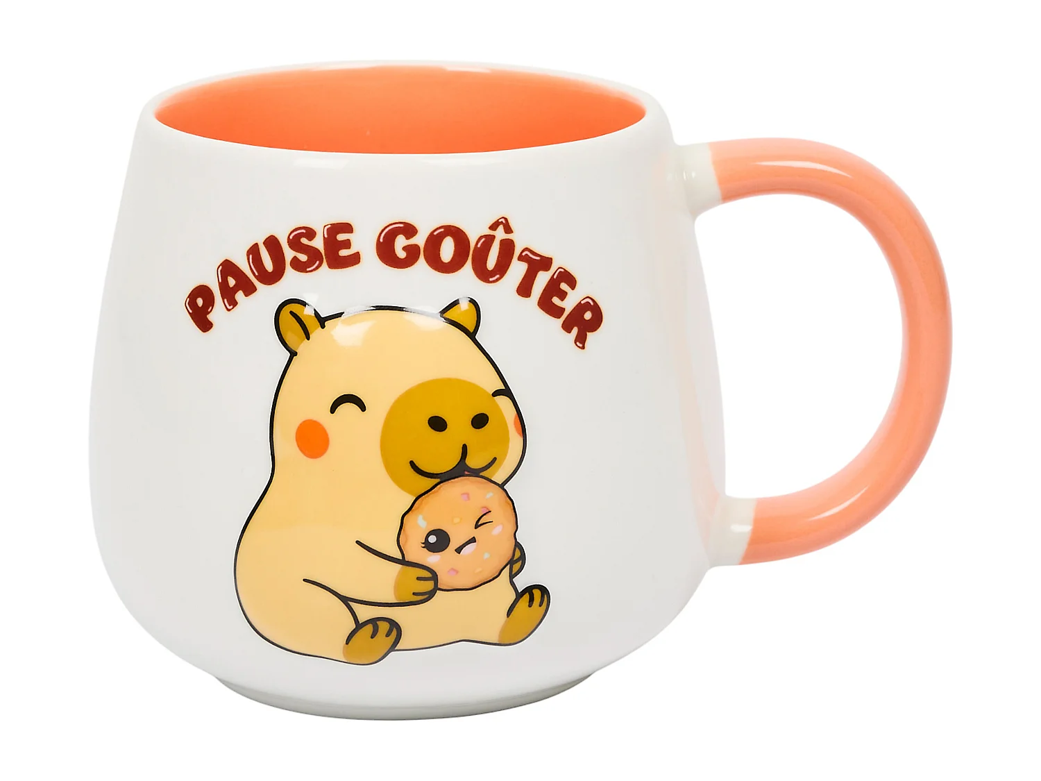 Mug 3d Capybara 40cl Blanc, Rose, Marron