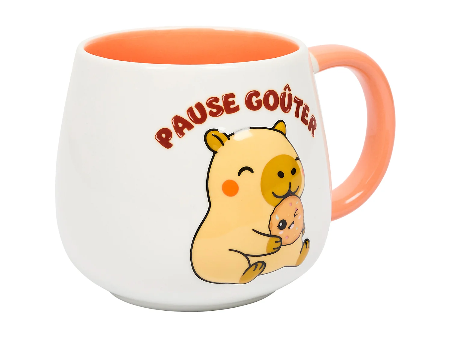 Mug 3d Capybara 40cl Blanc, Rose, Marron