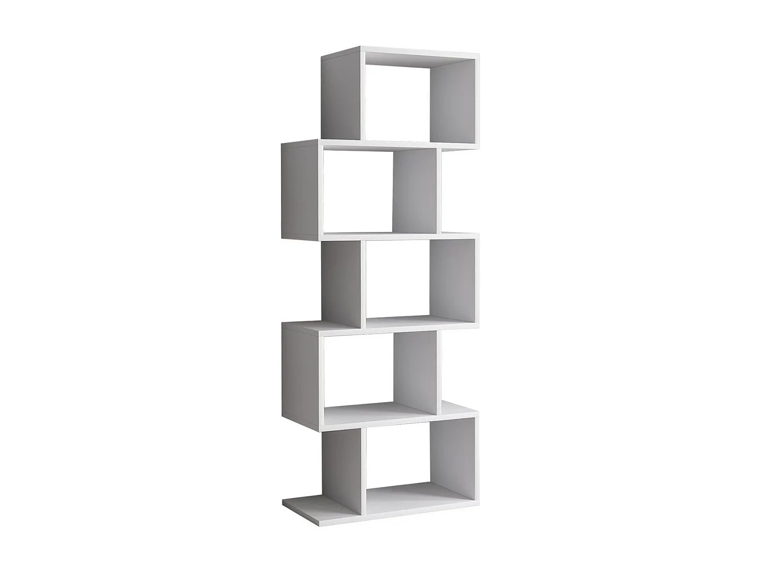 Bibliothèque en bois "Meric" 60 x 30 x 150 cm - Blanc