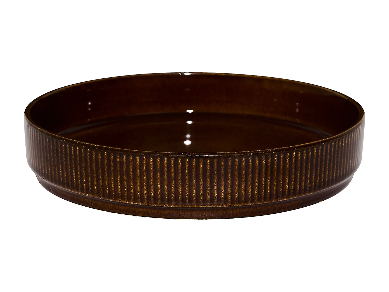 Lot de 6 Assiettes Creuses - HOME DECO FACTORY - Marron - Pratiques et Esthétiques