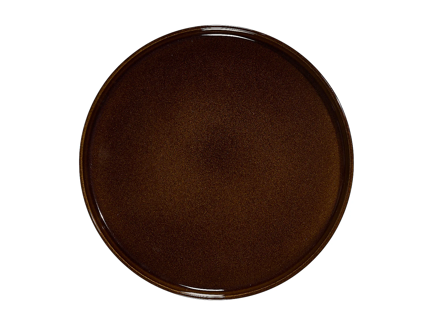 Lot de 6 Assiettes Plates "Ysia" 26cm Marron