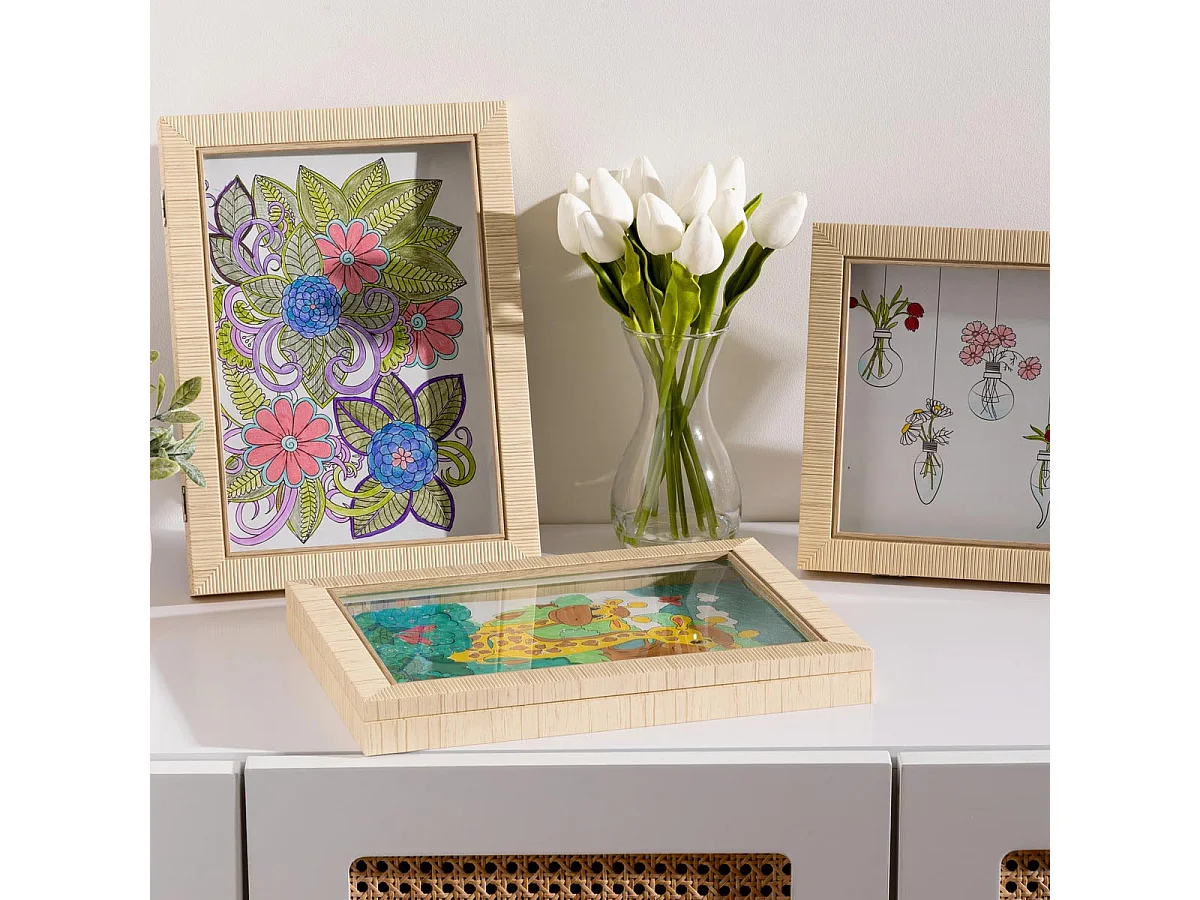 Cadre à Dessins A4 "Théa" 24x33cm Naturel