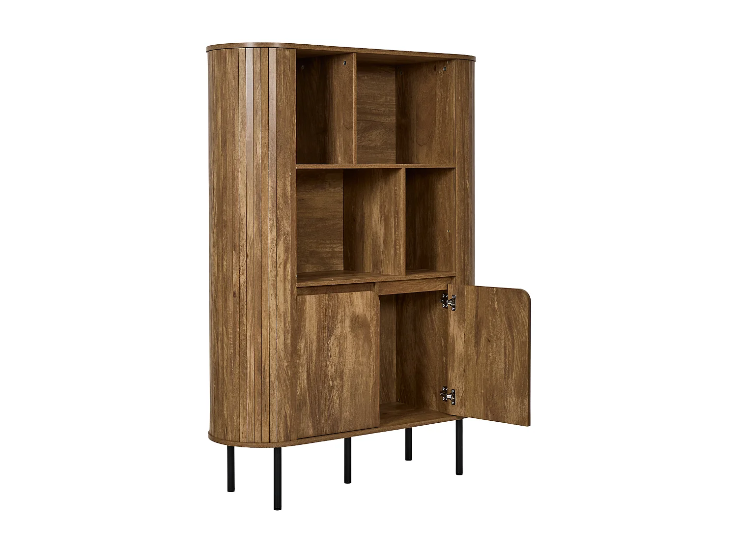 Bibliothèque - HOME DECO FACTORY - Héritage - Élégante - Art déco - Marron et noir