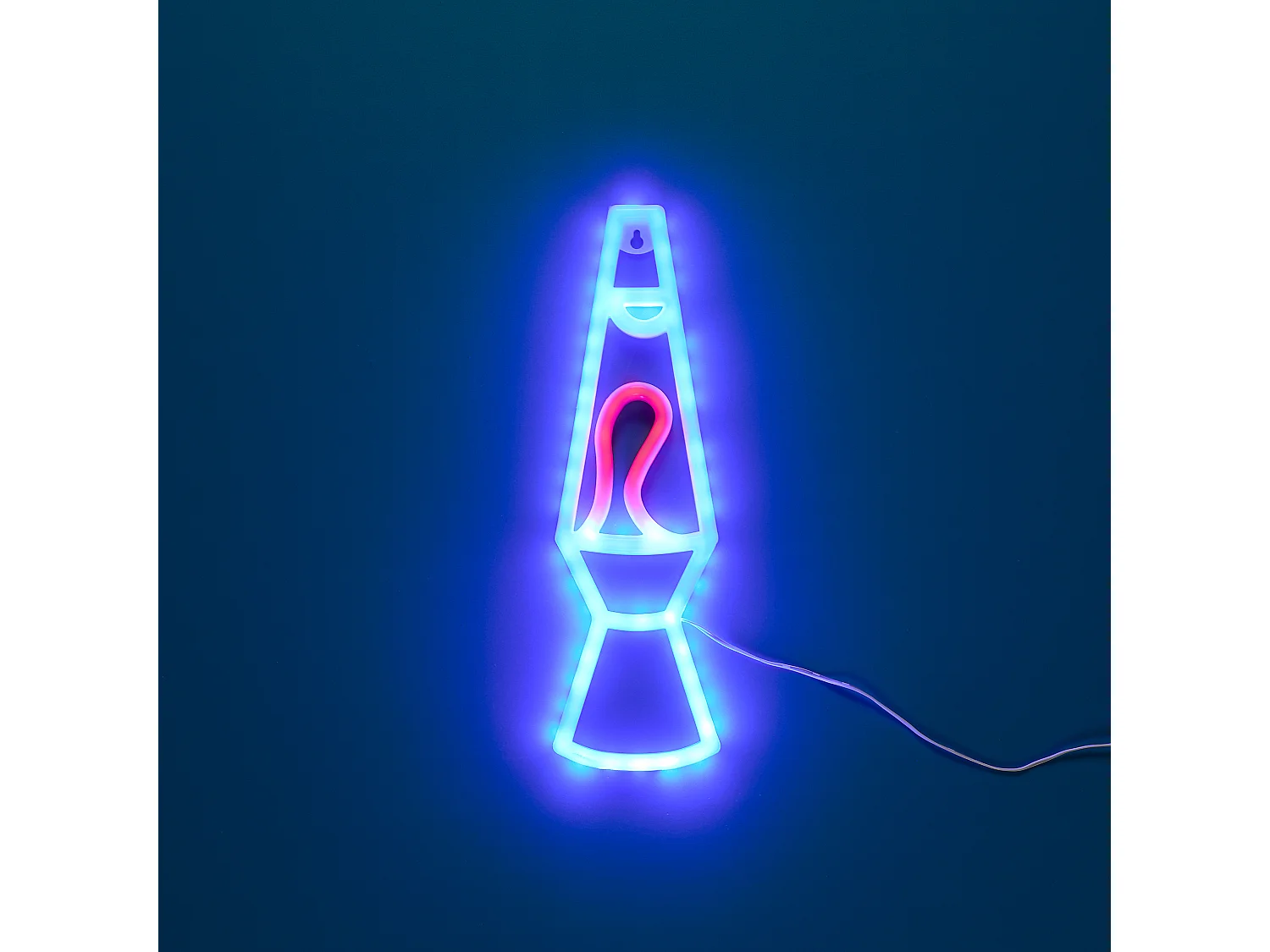 Lampe - HOME DECO FACTORY - Rockey Neon Lamp - Effet Néon - Rétro - Noir