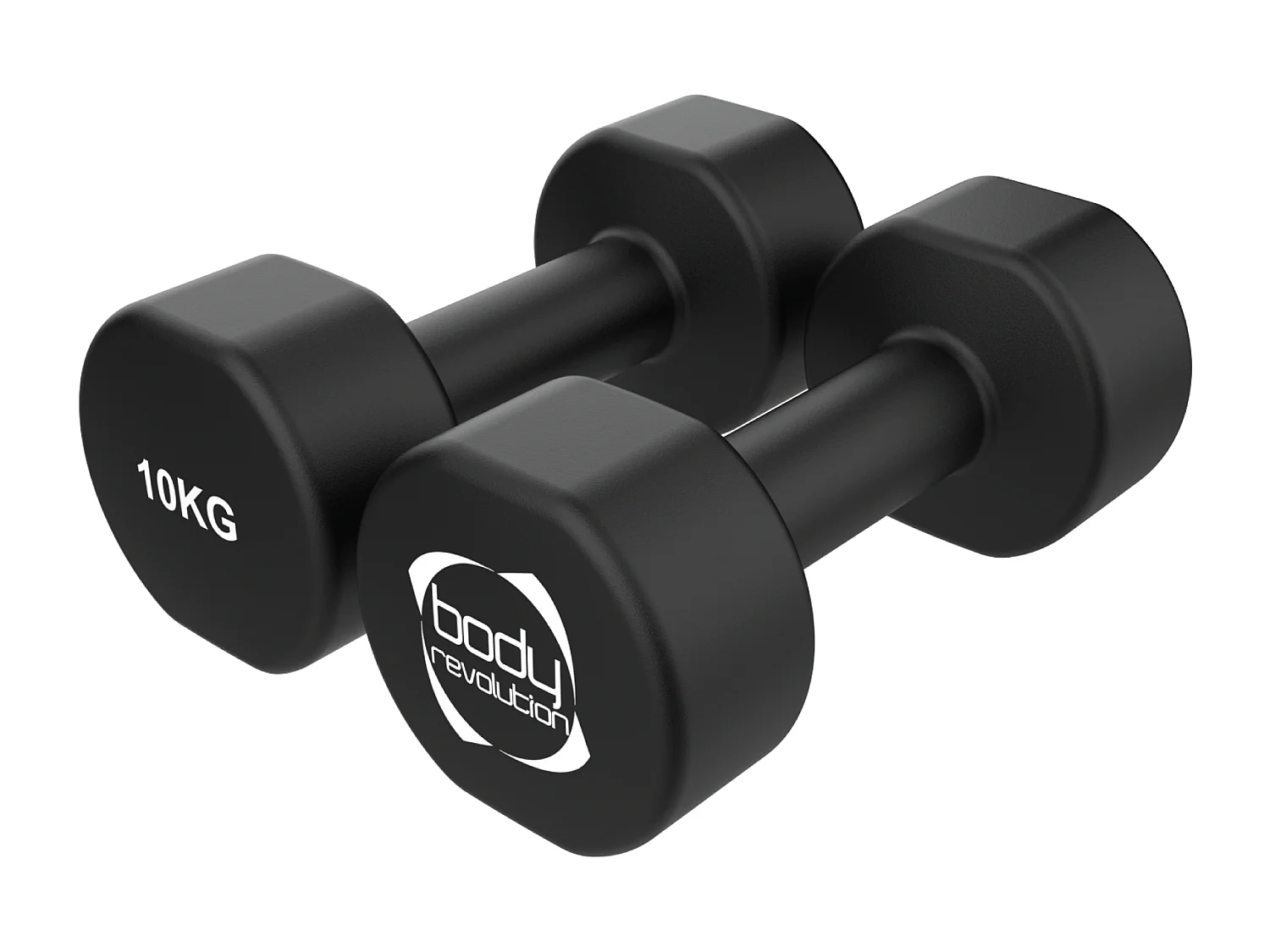 2 x 10 kg neopren håndvægte