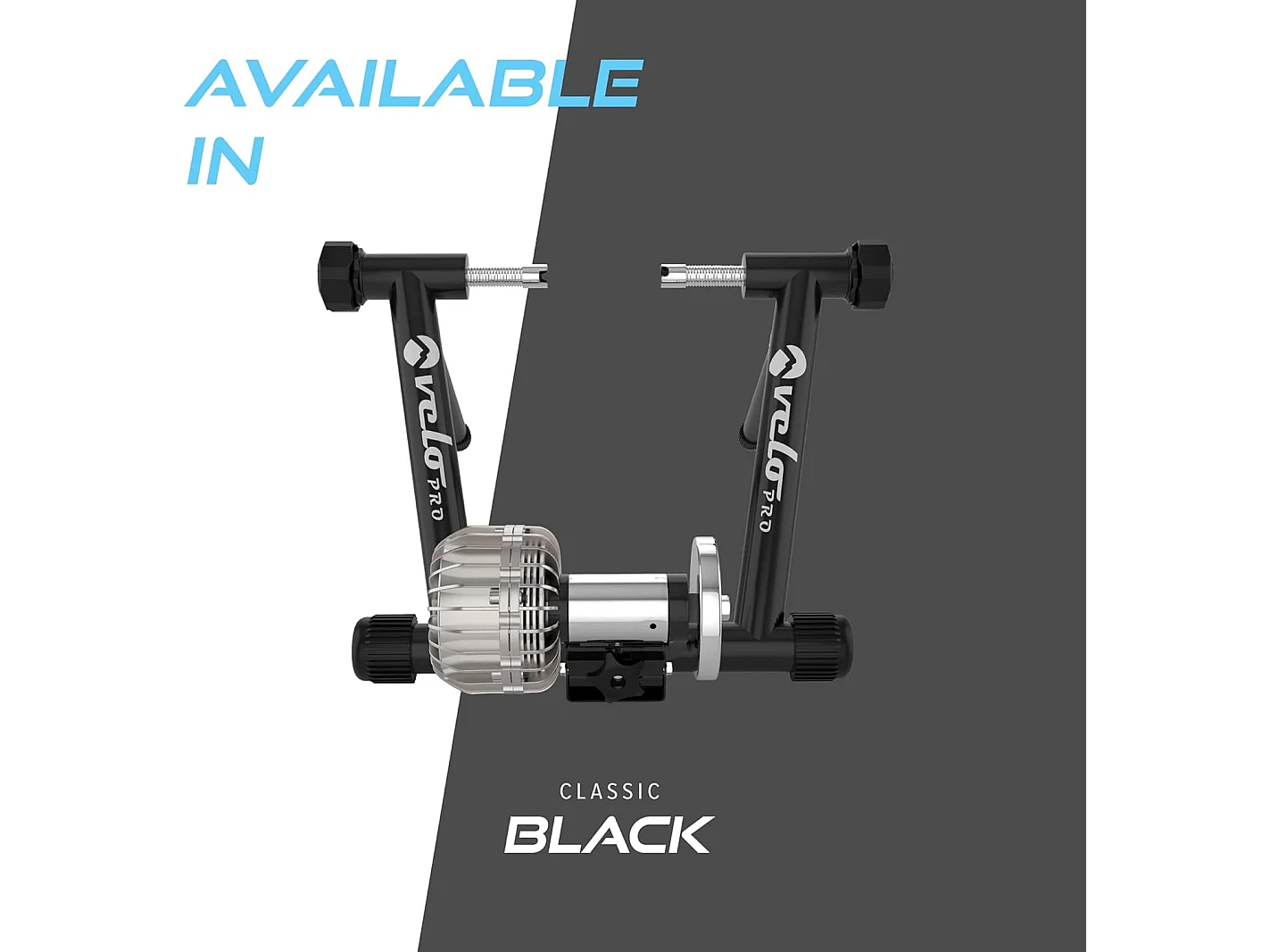 Fluid Turbo Trainer Indendørs cykeltræner racercykler og mountainbikes Sort