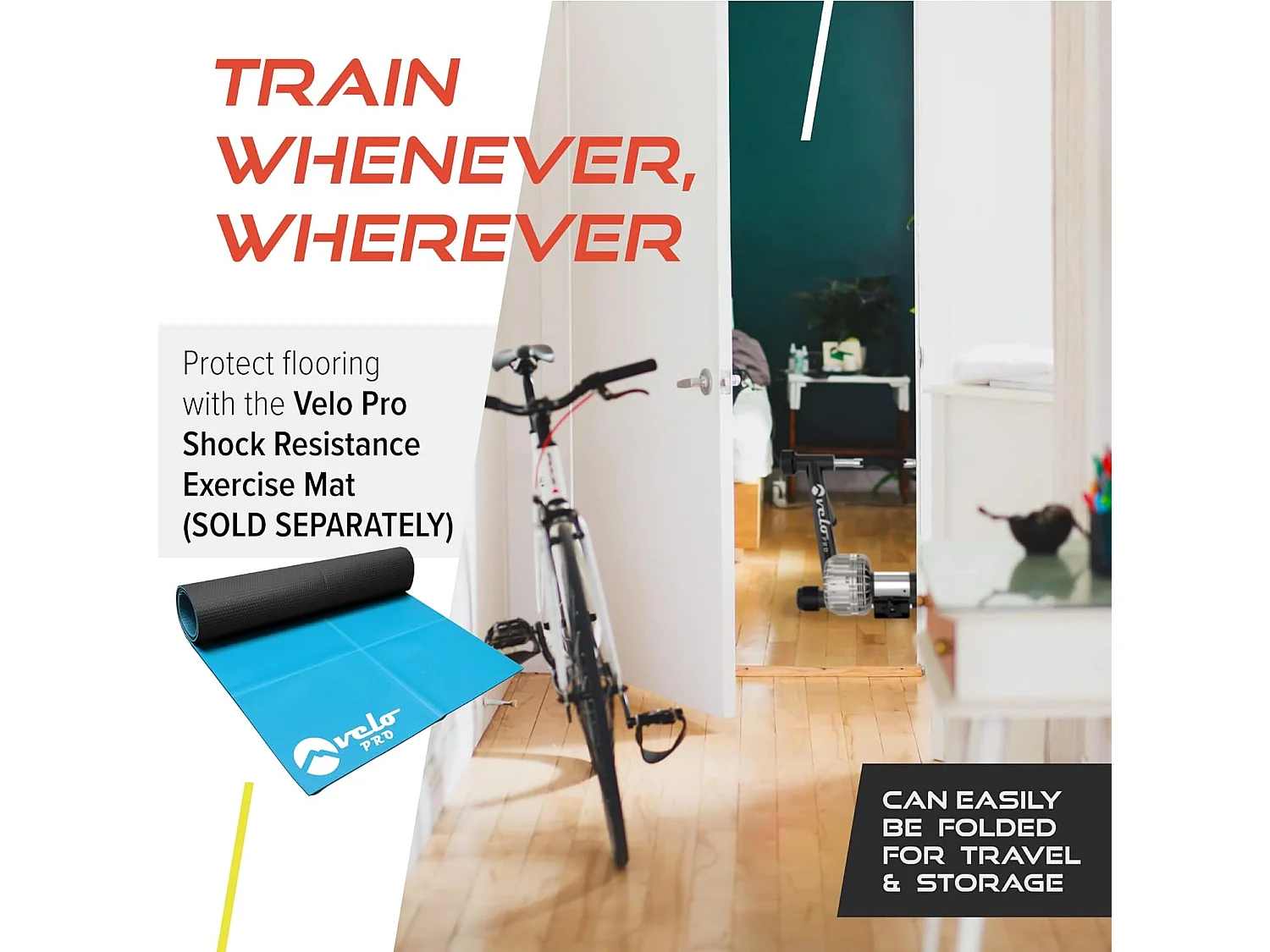 Fluid Turbo Trainer Indoor Bike trainer racercyklar och mountainbikes Svart