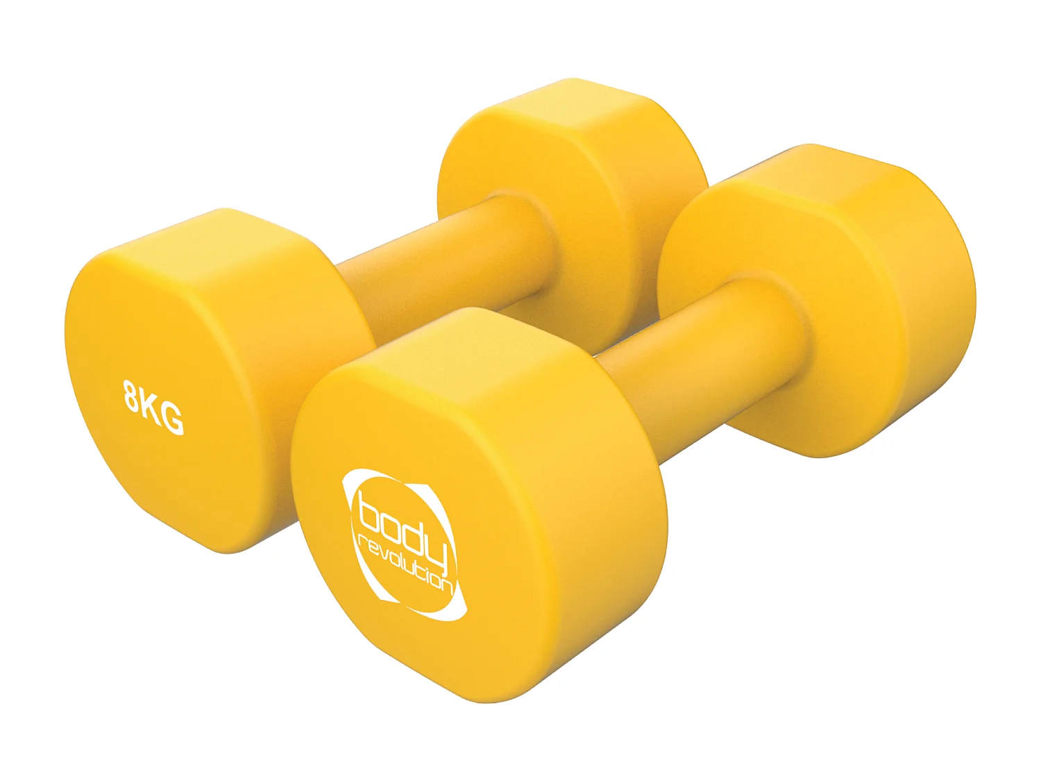 2 x 8 kg neopren håndvægte