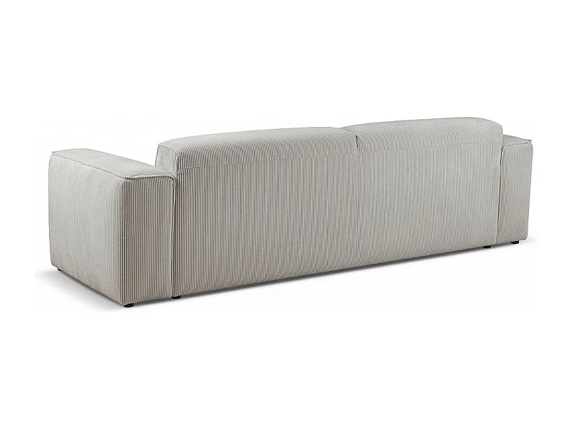 HUNZA – 3-Sitzer-Sofa mit Schlaffunktion 152x202 cm, Stoff Fjord 08 Creme