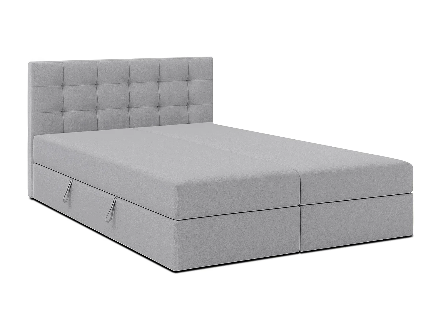 AX LIVING Belinai Bettkasten Boxspringbett 140 Bett Grau 145 x 208 cm