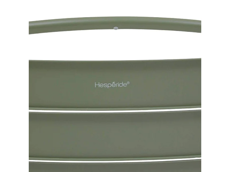 Chaise extérieure métal empilable Alegoria vert laurier Hespéride