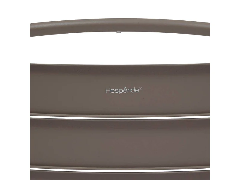 Chaise extérieure métal empilable Alegoria café Hespéride