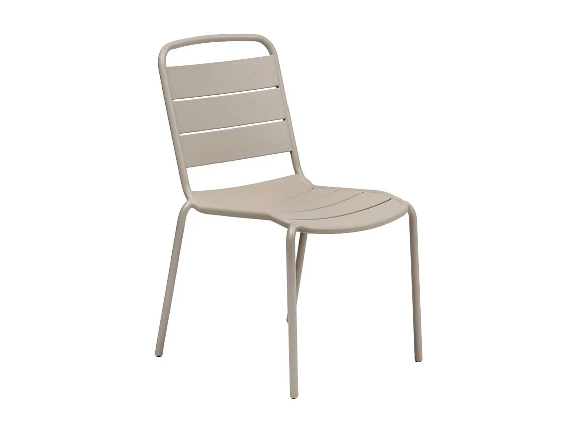 Chaise extérieure métal empilable Alegoria argile Hespéride