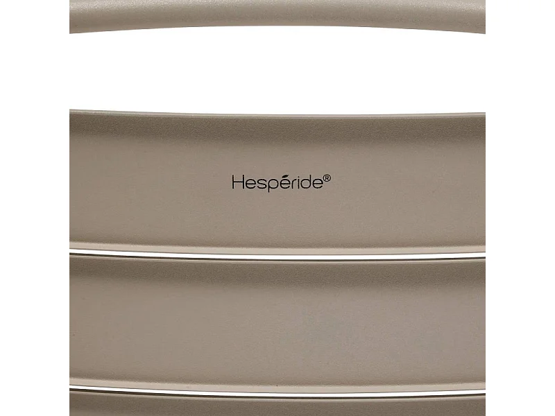 Chaise extérieure métal empilable Alegoria argile Hespéride