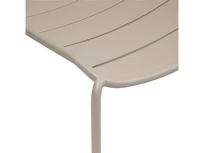 Chaise extérieure métal empilable Alegoria argile Hespéride