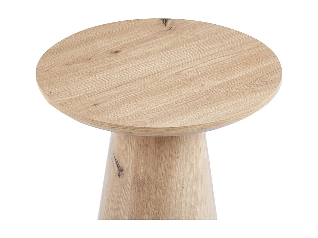 Table d'appoint ronde collection TIGNES – Effet pin – D45 x H55 cm