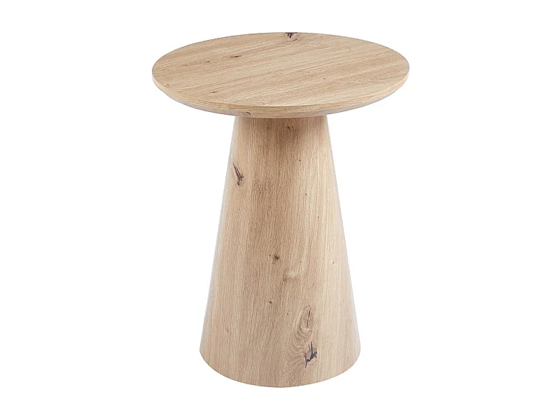 Table d'appoint ronde collection TIGNES – Effet pin – D45 x H55 cm