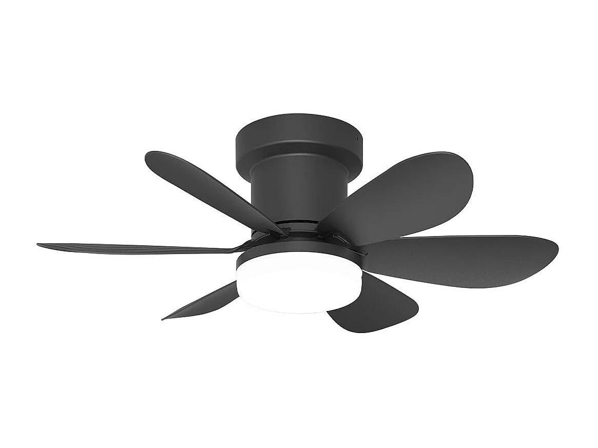 Ventilateur Plafond LED MISTRAL D52cm Noir