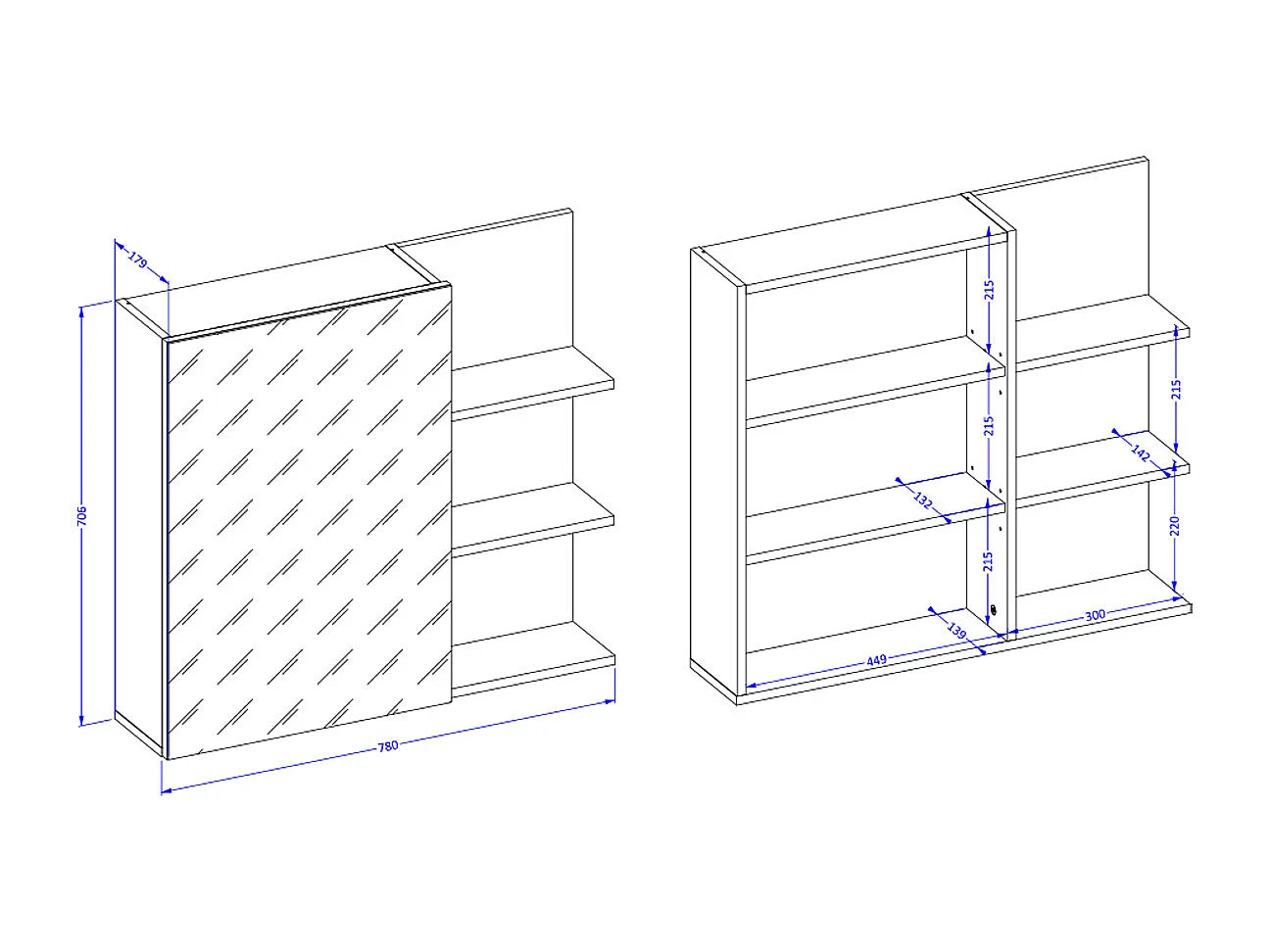 Sophéa Wit 80 cm badmeubel en spiegelkast set