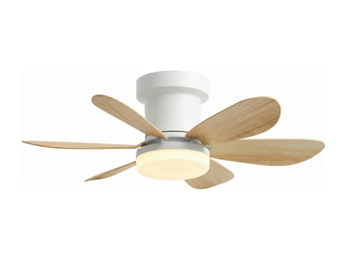 Ventilateur Plafond LED MISTRAL D52cm Effet bois