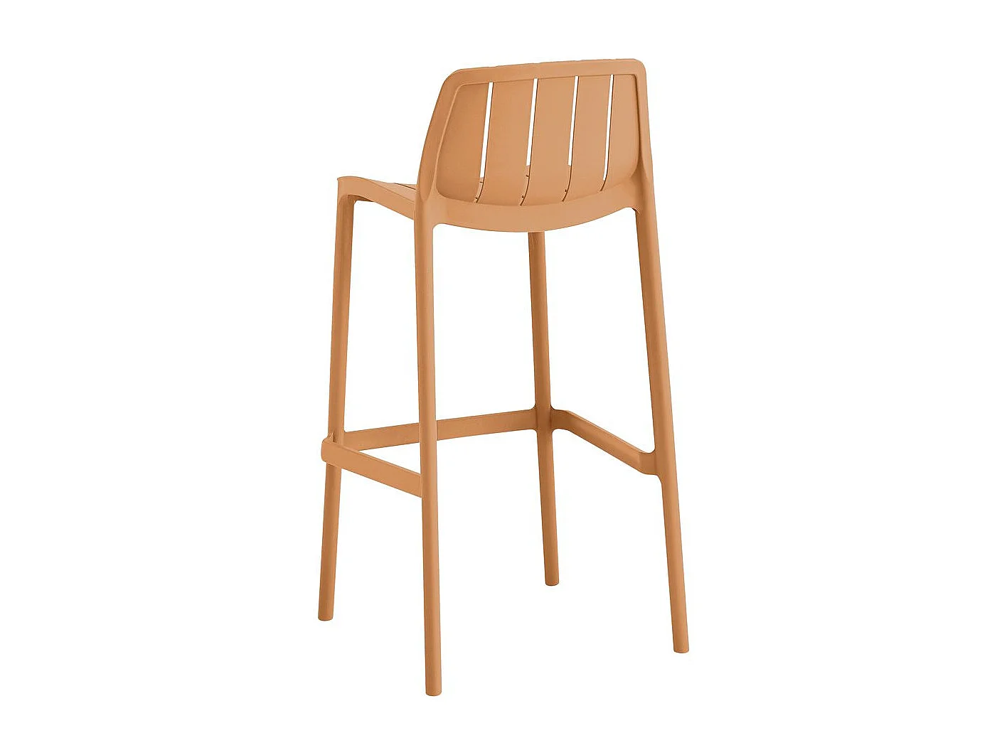Table et chaises hautes de bistrot empilables "Vaena" - 2 places - Orange