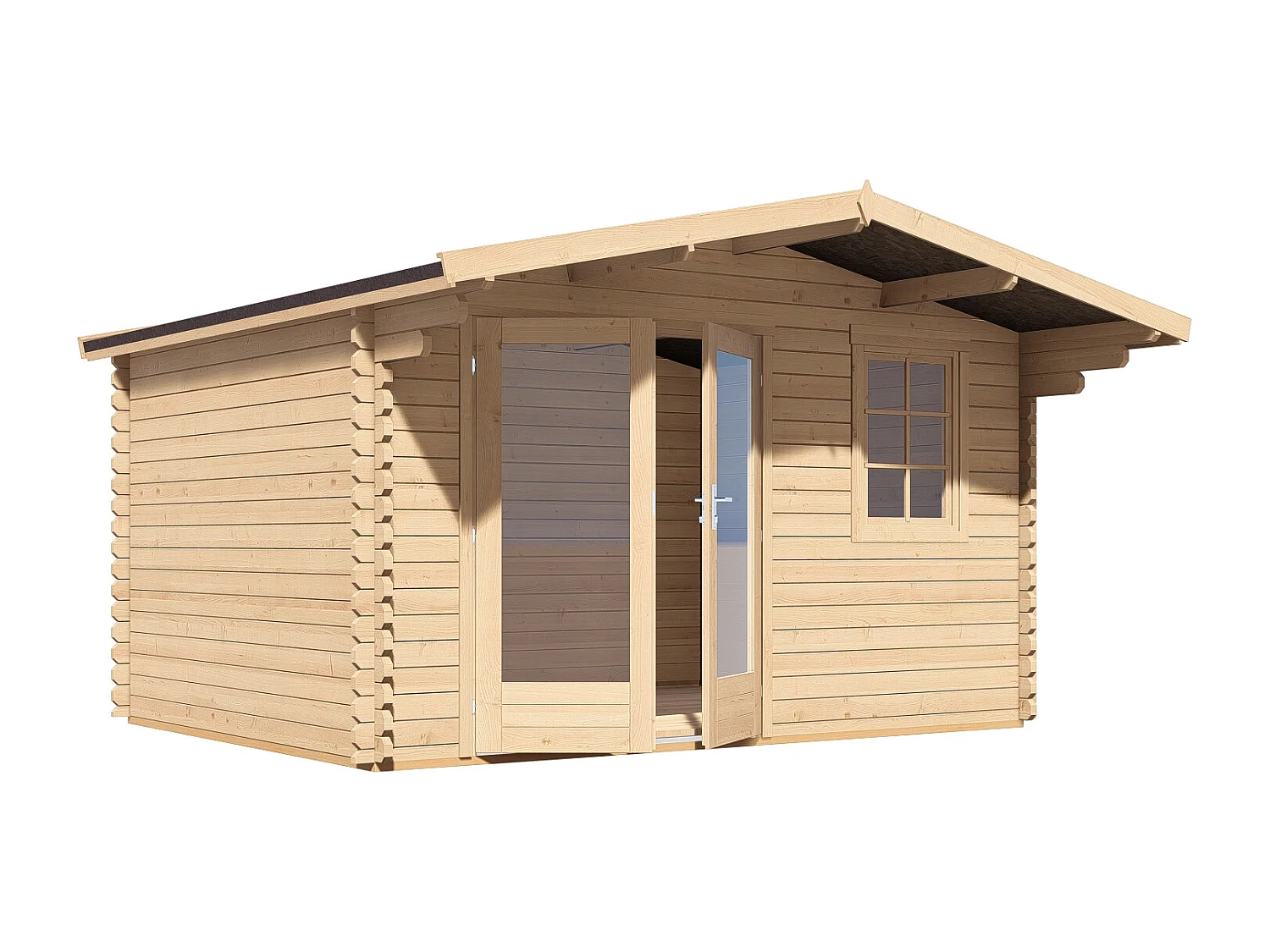 Studio de jardin en bois 16,15 m² - Epaisseur 40 mm - LICASA
