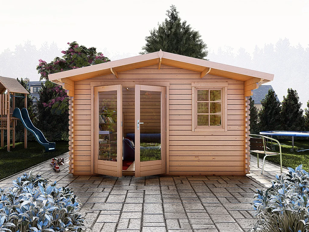 Studio de jardin en bois 16,15 m² - Epaisseur 40 mm - LICASA