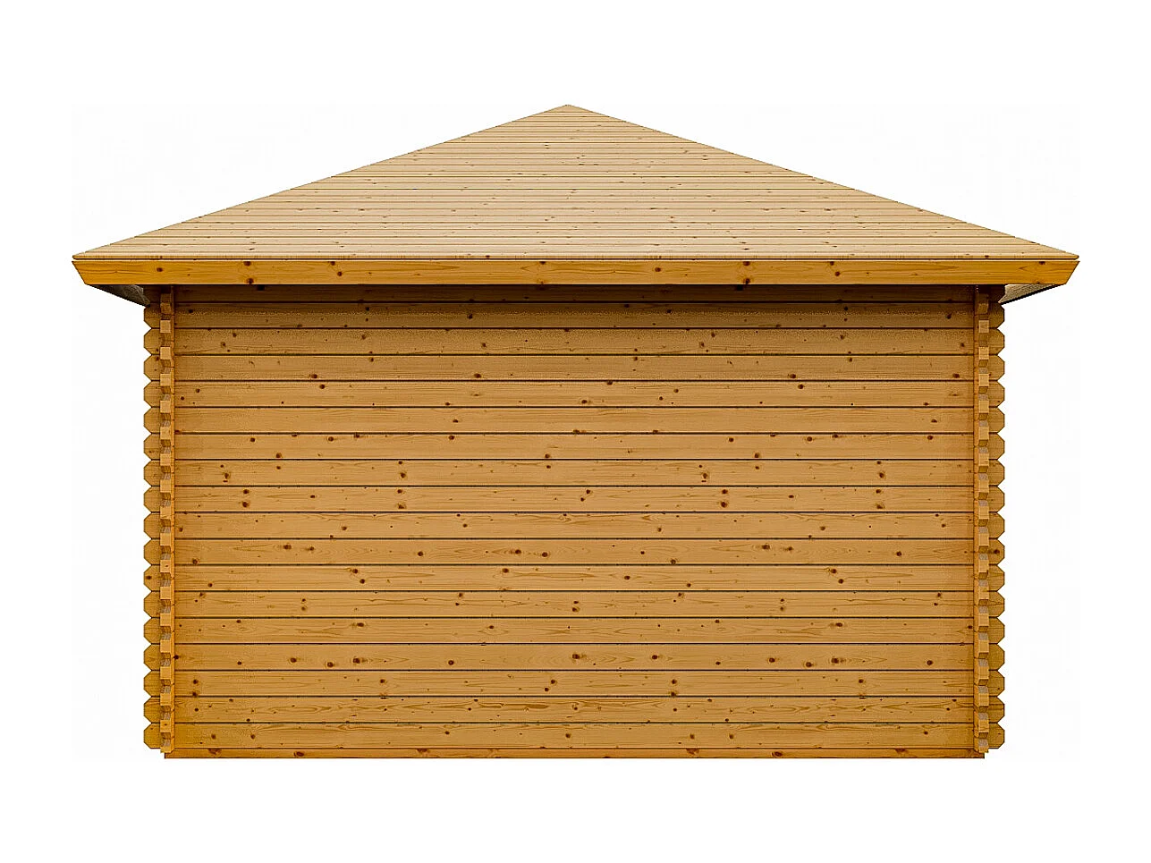 Studio de jardin d'angle en bois 16,73 m² - Epaisseur 40 mm - SEVEANA