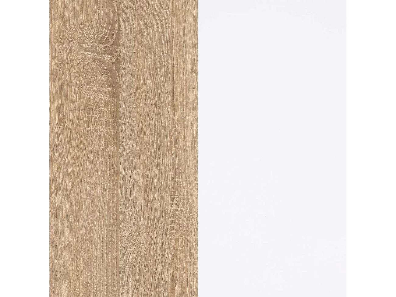 Zapatero de 2 puertas en blanco mate y roble canadian 55x108 cm Liam Roble Canadian - Blanco Artik (Blanco Mate)