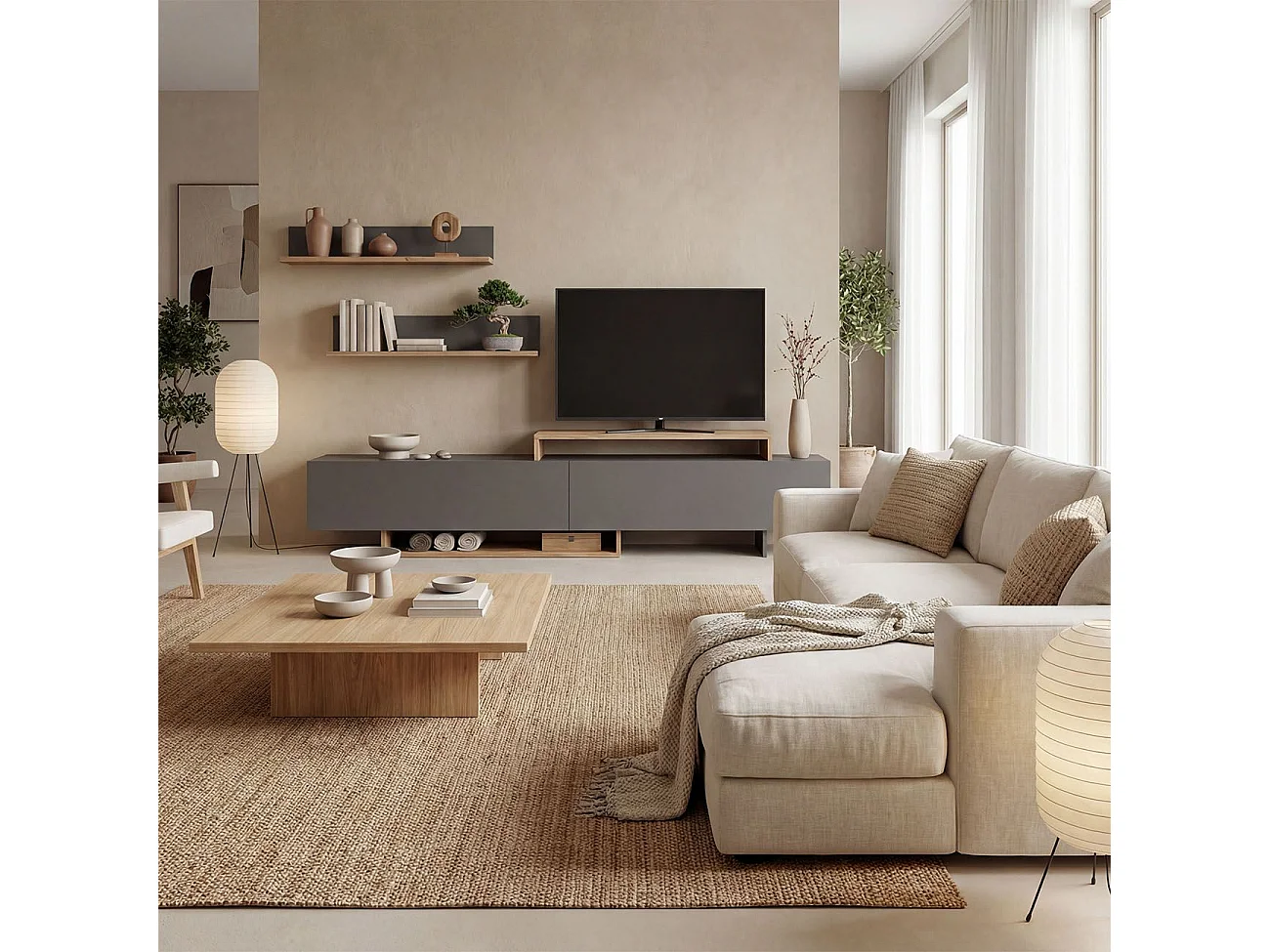 Salón Bender Gris Grafito - Alpino