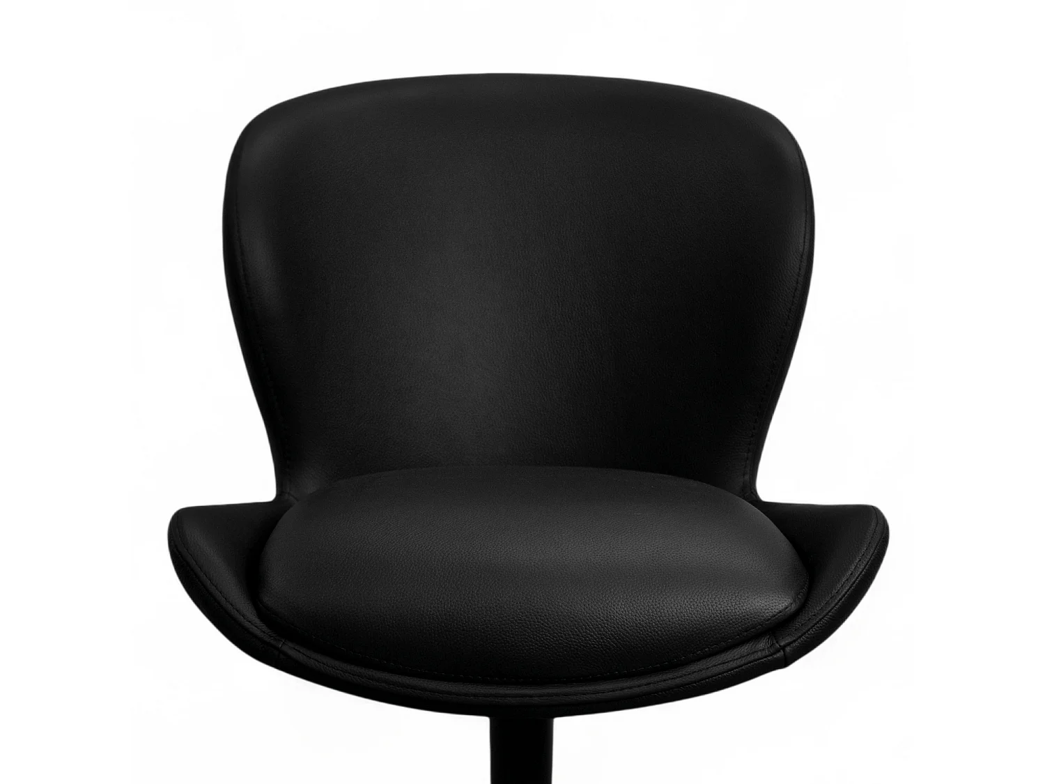 Esszimmerstühle 6er Set Nicklas - Leder & Metall - Schwarz