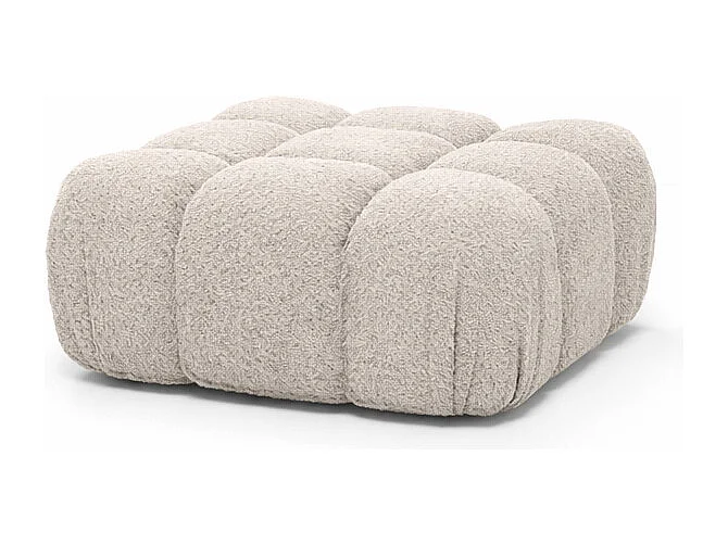 Pufa modułowa, tkanina bukla Abriamo, Beżowy, Selia