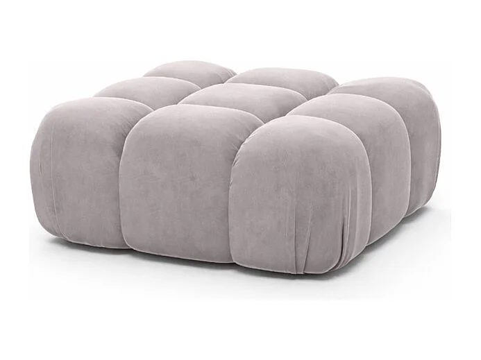 Modulaire poef, velours Salvador, Grijs, Selia