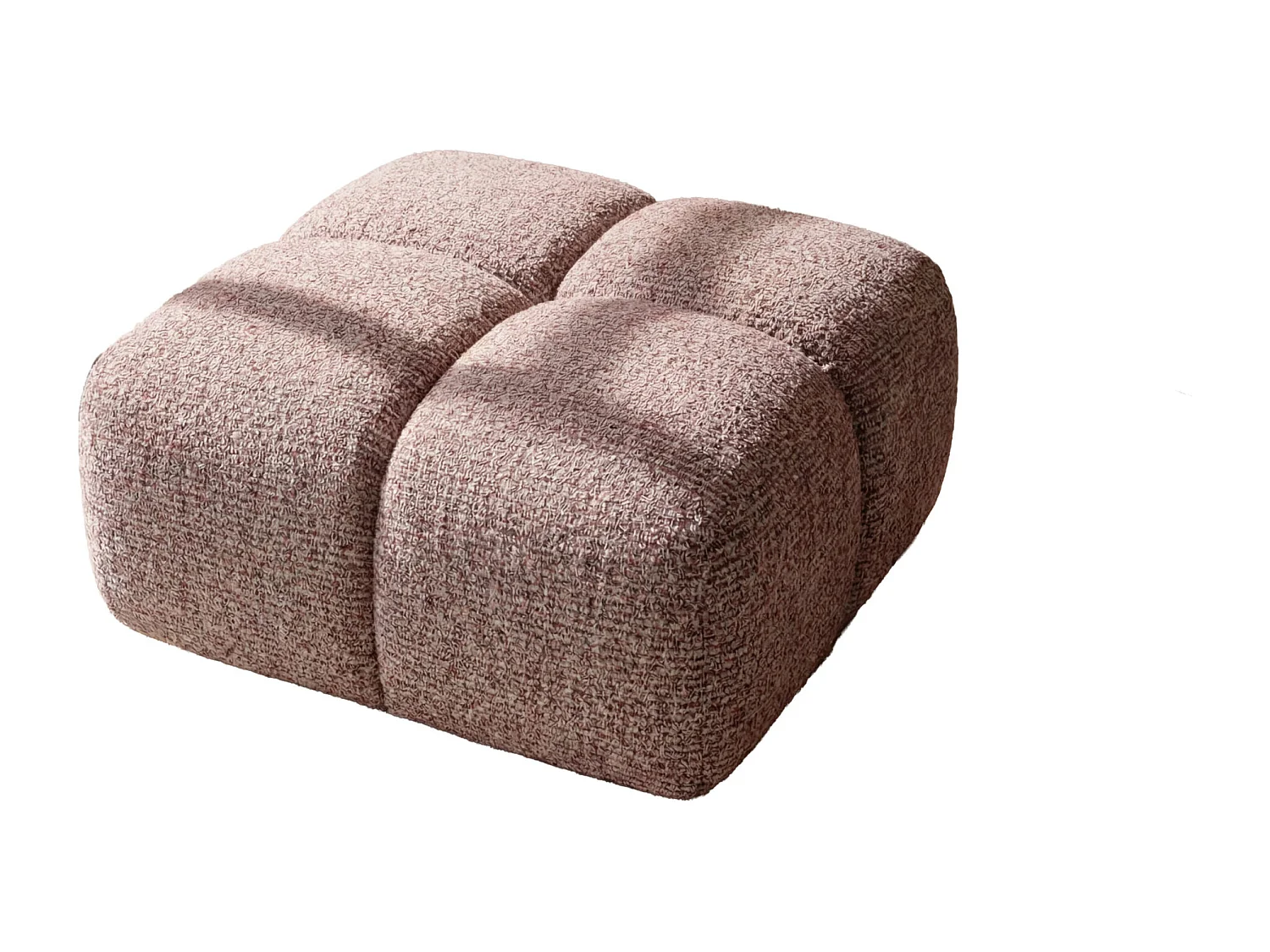 Hocker, Poef, Chenille stof Puente, Purper, Averro