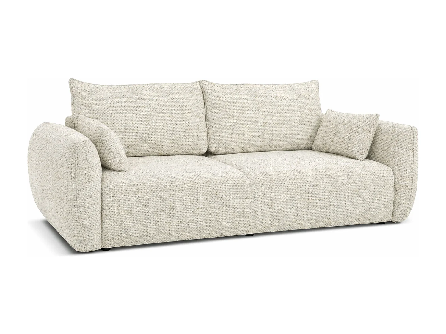 Sofa z funkcją spania i pojemnikiem, tkanina szenilowa Artico, Nata, Zephira