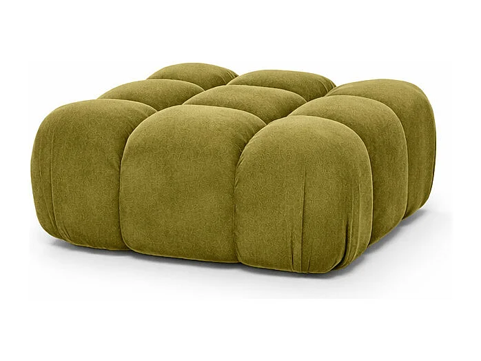 Modulaire poef, velours Salvador, Olijf, Selia