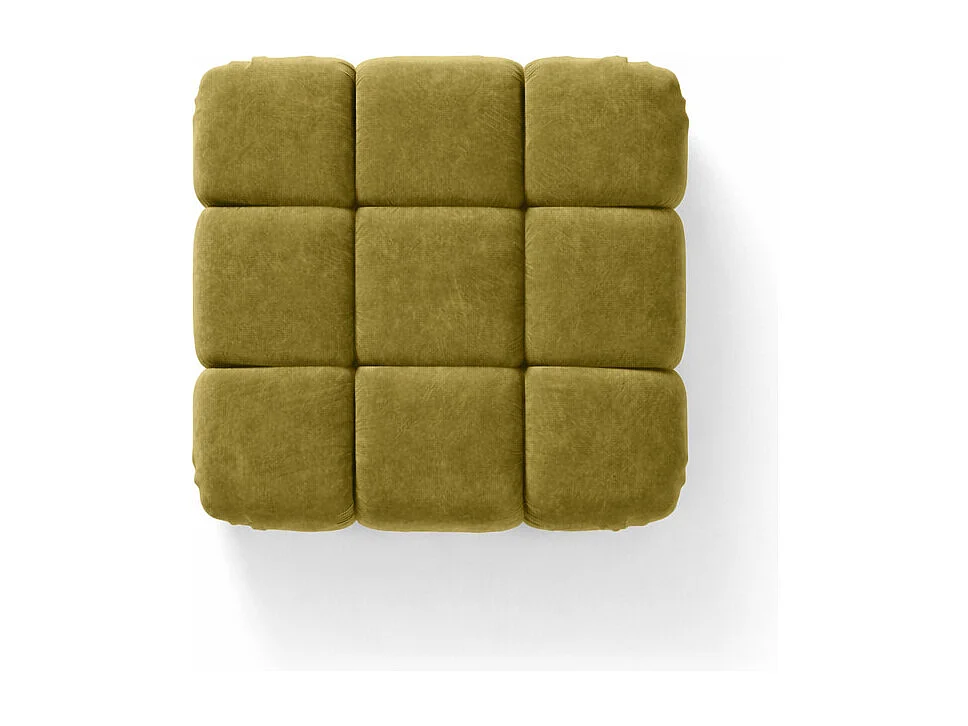 Modulaire poef, velours Salvador, Olijf, Selia