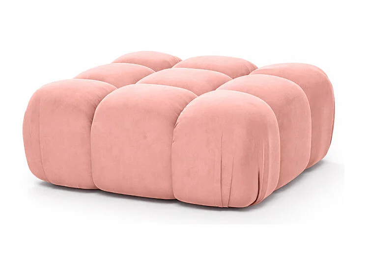 Modulaire poef, velours Salvador, Roze, Selia