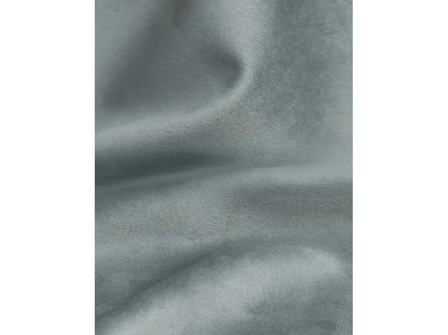 Pouf, Velours Bluvel, Gris bleu, Averro