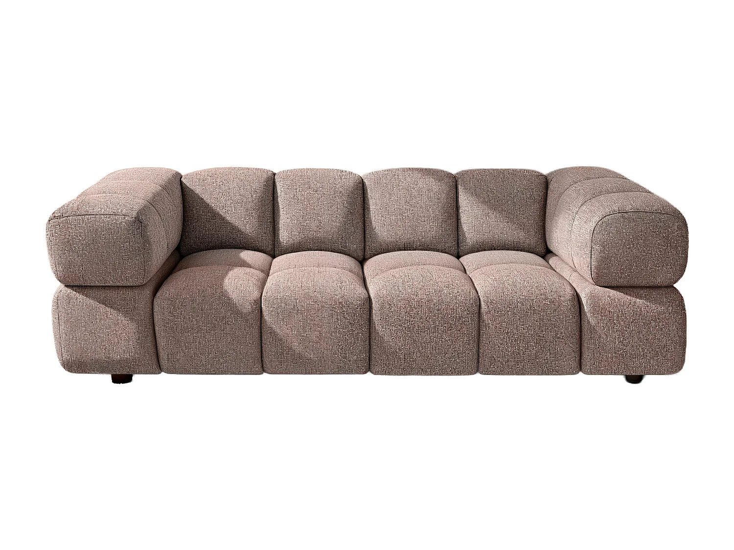 Bank 3-zits, Chenille stof Puente, Purper, Averro