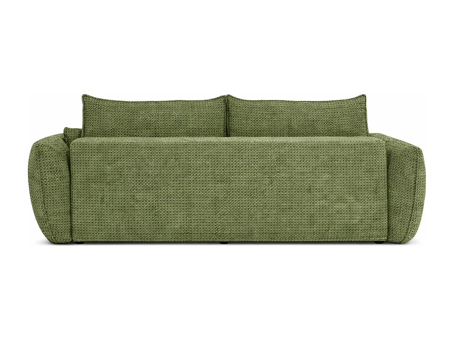 Sofa z funkcją spania i pojemnikiem, tkanina szenilowa Artico, Moss, Zephira