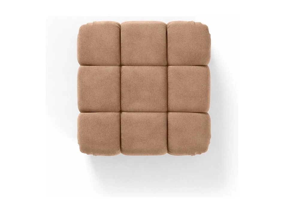 Modulaire poef, velours Salvador, Donkerbeige, Selia
