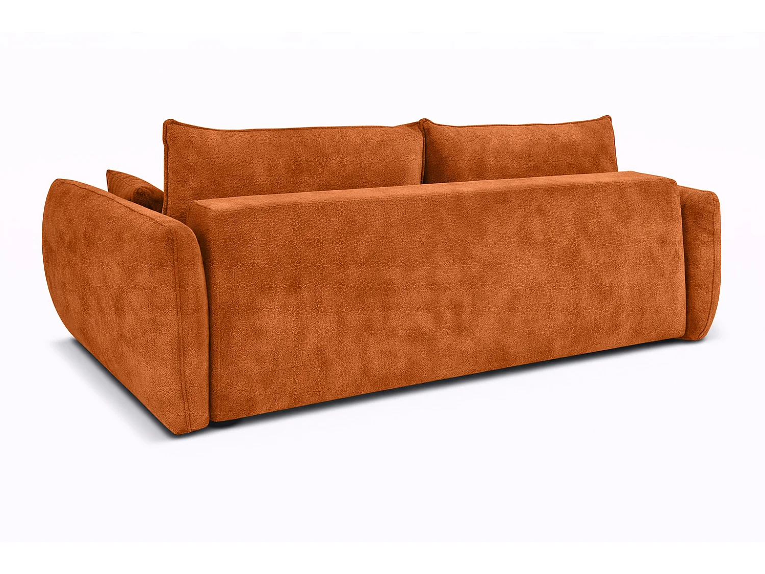 Sofa met slaapfunctie en opbergruimte, veloursstof Salvador, Bruin, Zephira