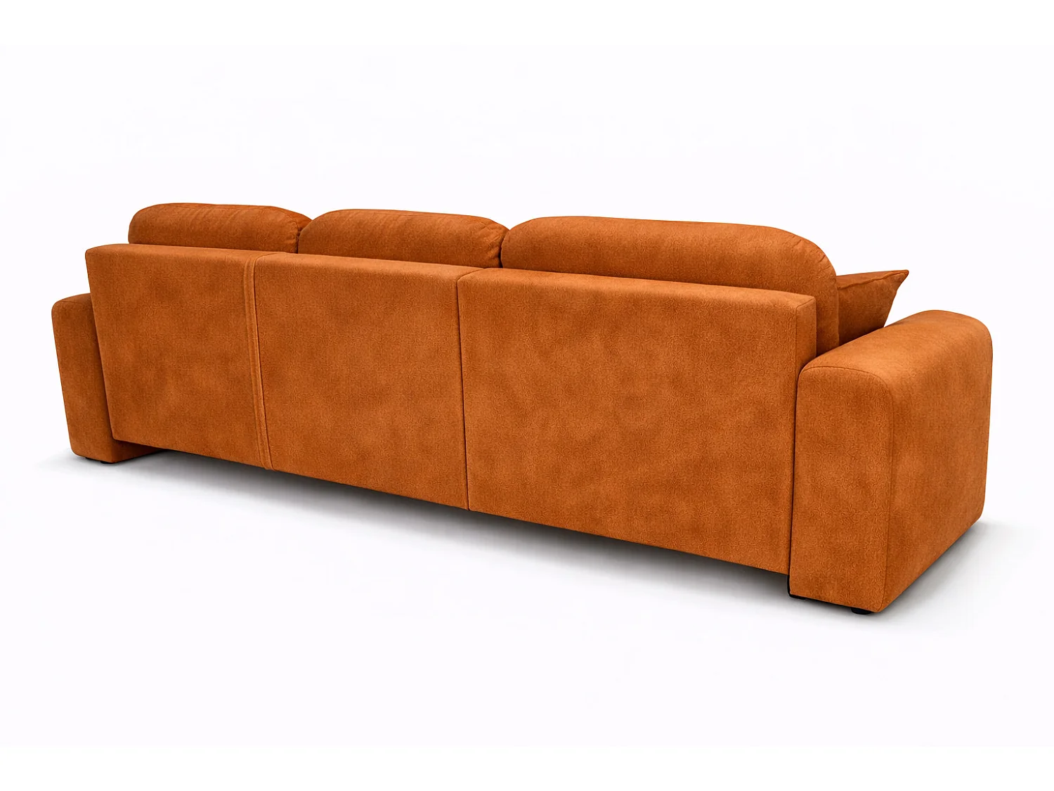 Narożnik w kształcie L z funkcją spania i pojemnikiem Bingo L, tkanina welurowa Salvador, Brązowy, Prawy