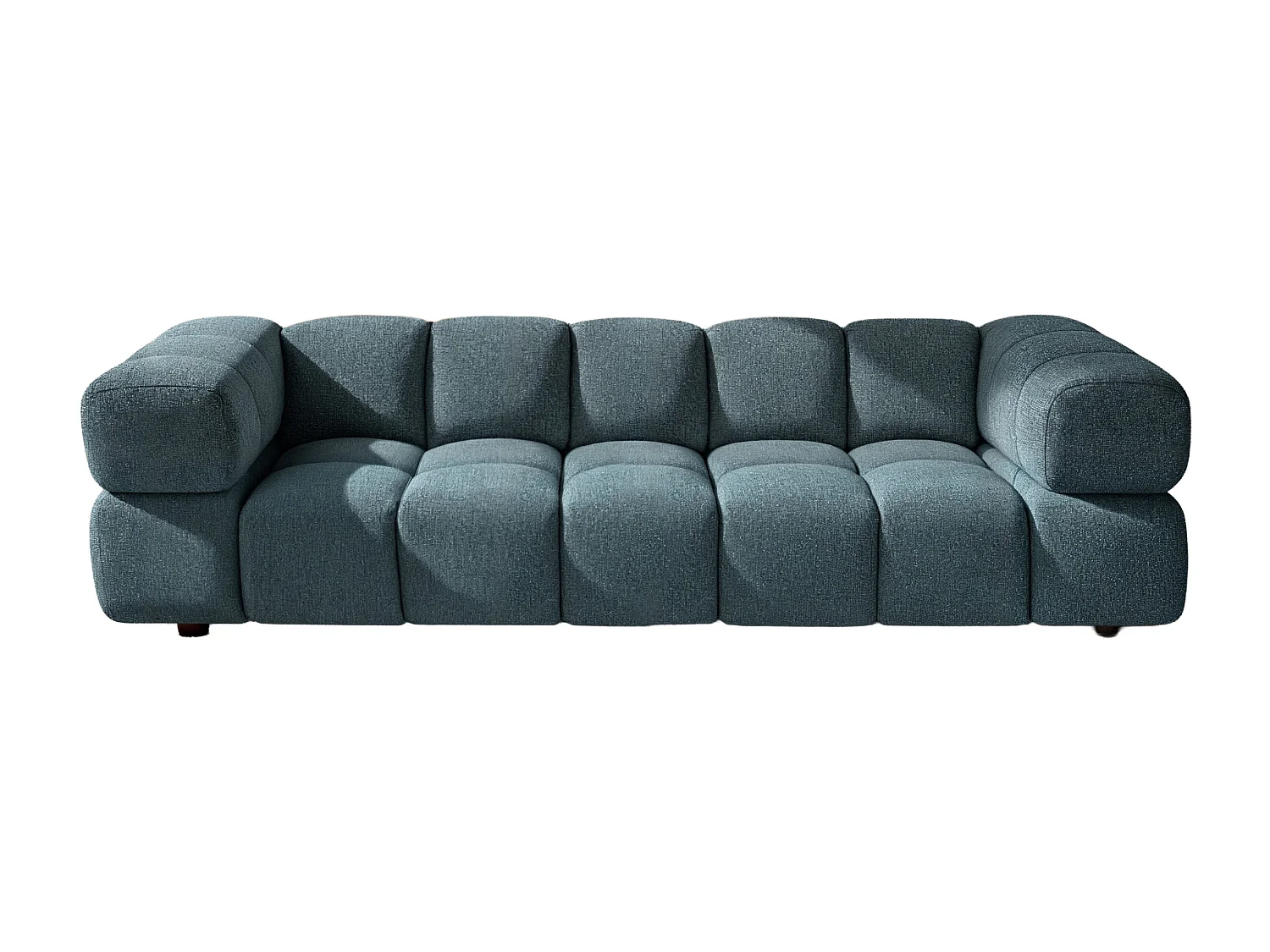 Bank 4-zits, Chenille stof Puente, Petrol, Averro